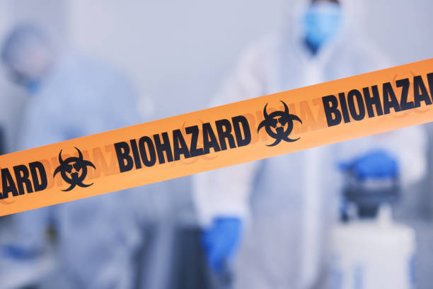 Professional Biohazard Cleanup technician working in Sturgeon Bay, WI